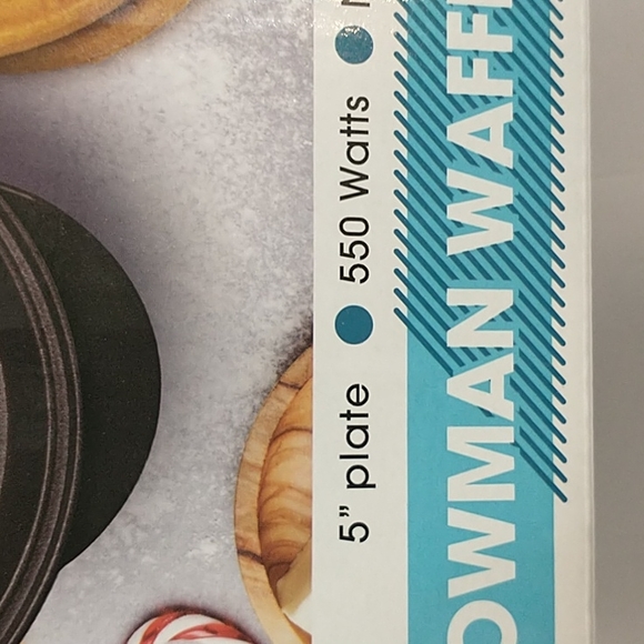 My Mini Snowman Waffle Maker 5" Non-Stick - Picture 7 of 13